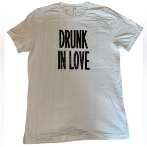 Bella Canvas White 'Drunk In Love' Tee